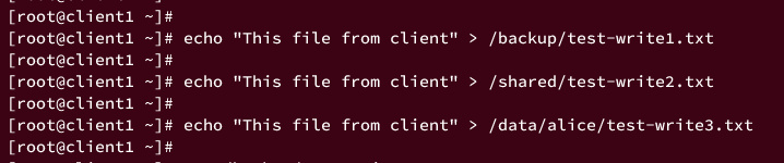 comprobando el acceso de escritura