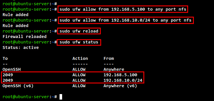 configurar ufw firewall