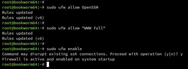 configuración ufw