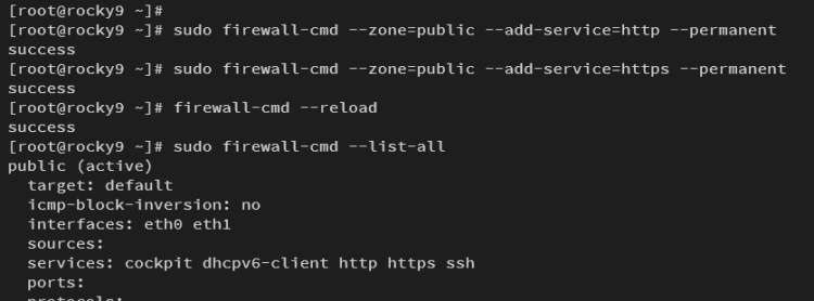 configurar firewalld