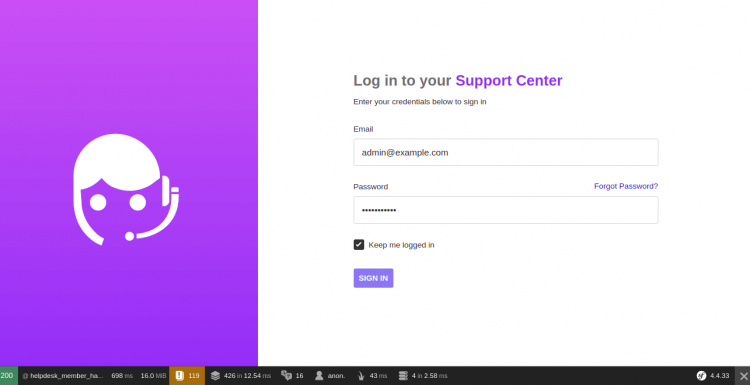 Iniciar sesión como administrador