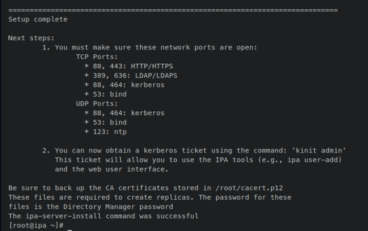 instalación finalizada