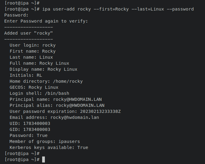 añadir usuario firsdt