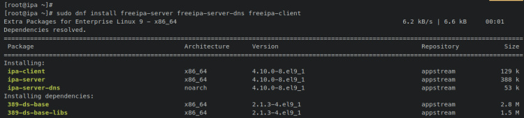 instalar servidor freeipa