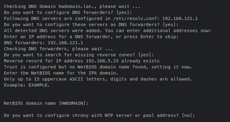 configuración resolver netbios ntp