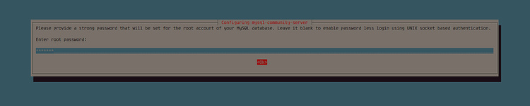 Establecer la contraseña de MySQL