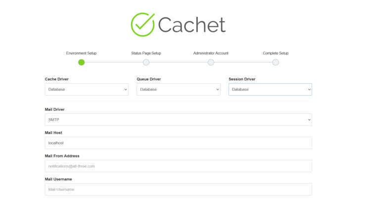 caché de configuración