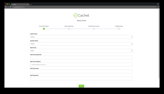 Terminar la configuración del caché