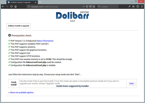 Comprobación de requisitos previa realizada con éxito