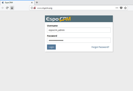 Entra en el dashbaord del CRM