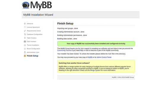 Configuración de acabado