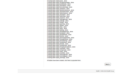 Crear tablas de base de datos