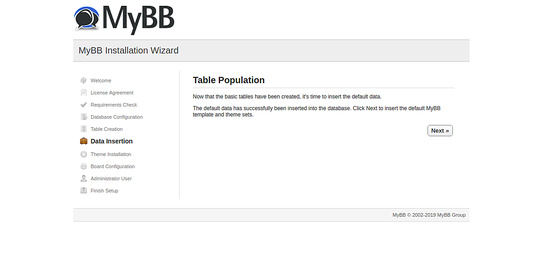 Rellenar las tablas de la base de datos