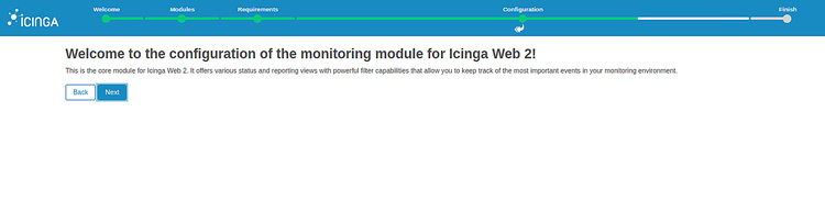 Configurar el módulo de monitorización