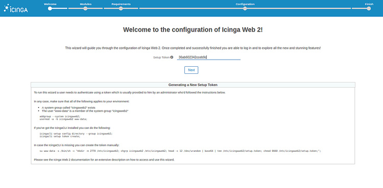 Icinga2 web