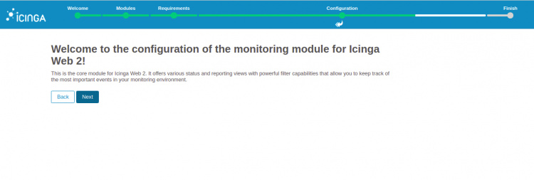 Configurar el módulo de monitorización