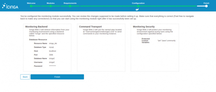 Terminar la instalación