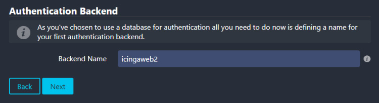 Backend de autenticación Icinga