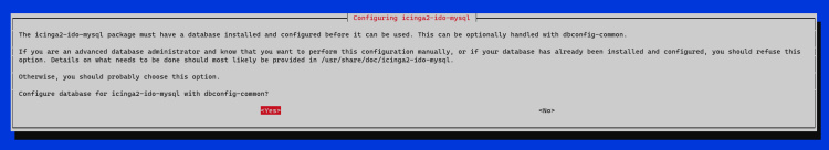 Configurar base de datos para Icinga2