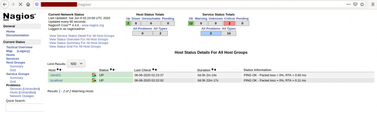 Añadir host a Nagios