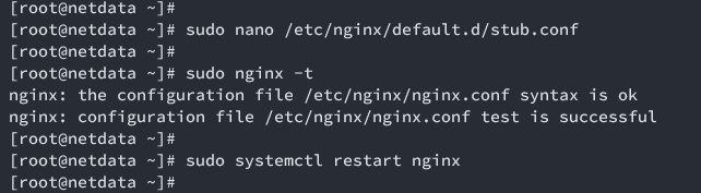 activar stub nginx