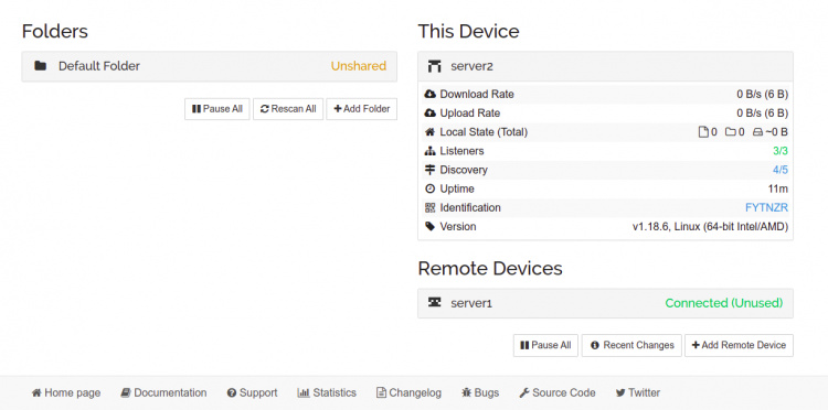 Carpetas y servidores