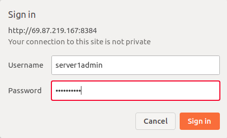 inicio de sesión de administrador