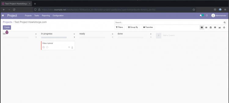 Gestión de proyectos Odoo