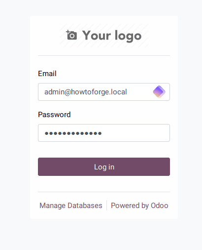 login odoo