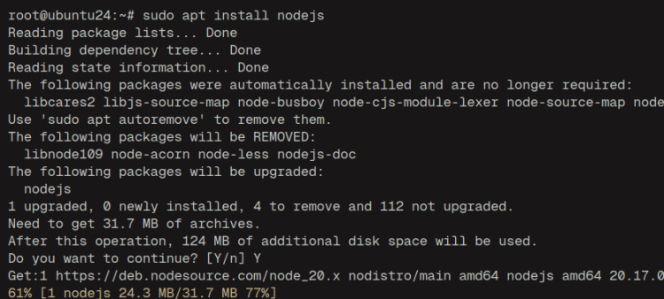 instalar nodejs