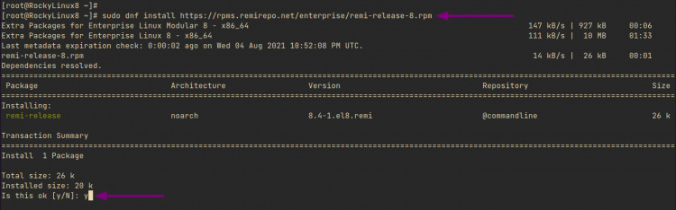 Instalar el repositorio Remi Rocky Linux
