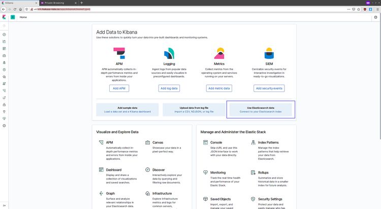 Panel de control de Kibana