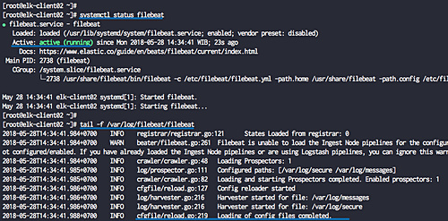 Filebeat está funcionando