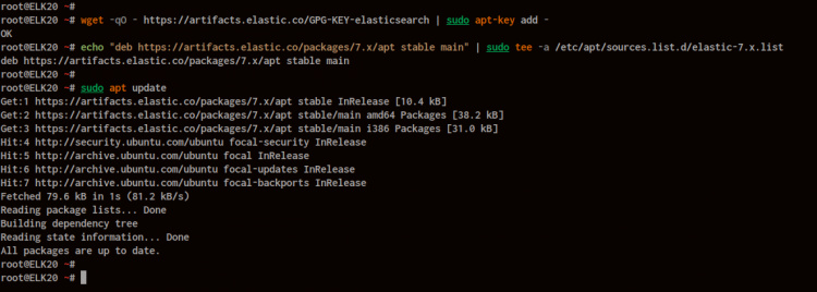 añadir repositorio elástico