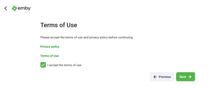 aceptar las condiciones de uso