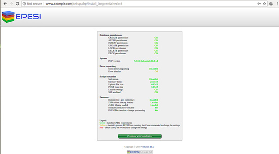 Comprobación del sistema