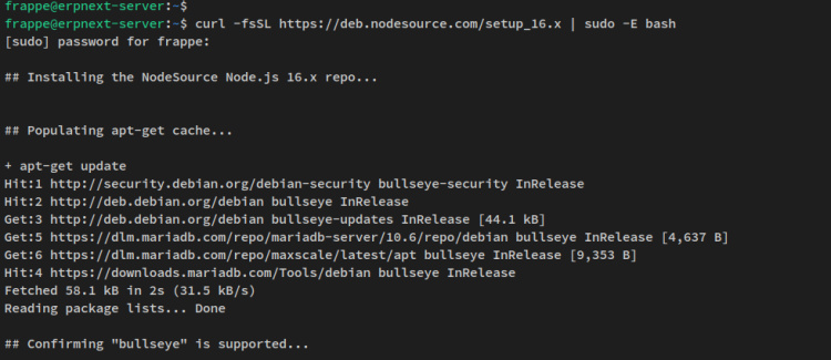 añadir repositorio nodesource