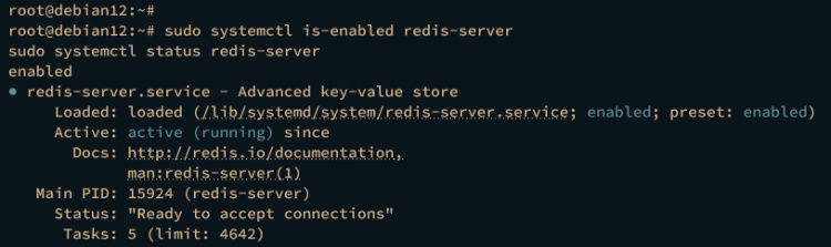 comprobar redis
