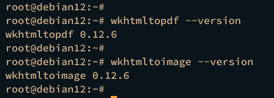 comprobar wkhtmltopdf