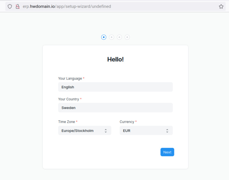 configuración básica