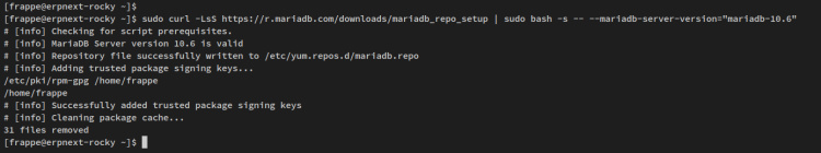 añadir repo mariadb