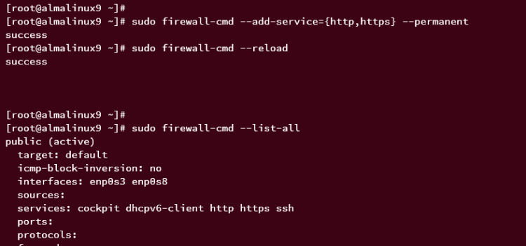 configurar firewalld