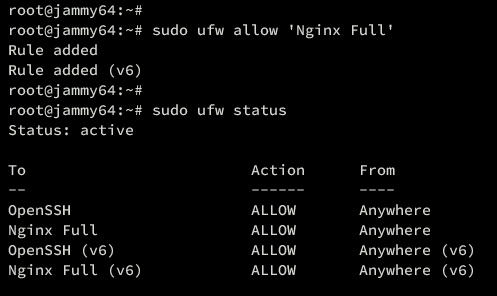 añadir verificar ufw