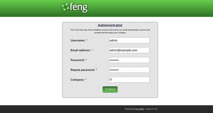 Acceder a feng