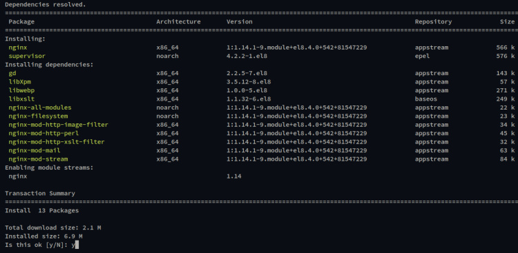 instalar nginx supervisord