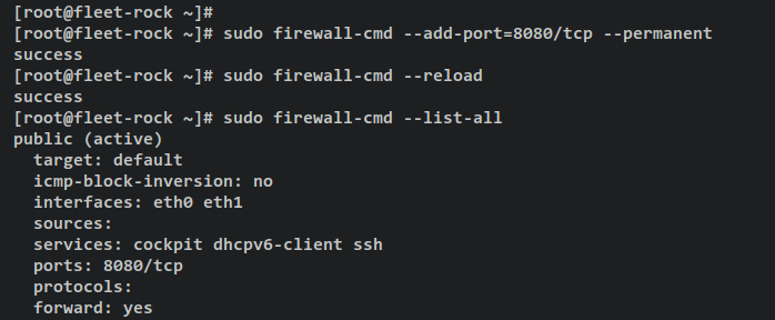 configurar firewalld