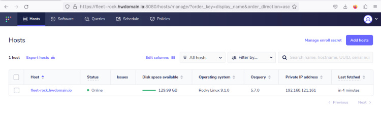 lista de anfitriones