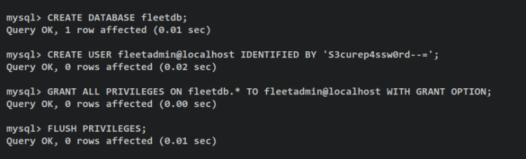 crear usuario de base de datos