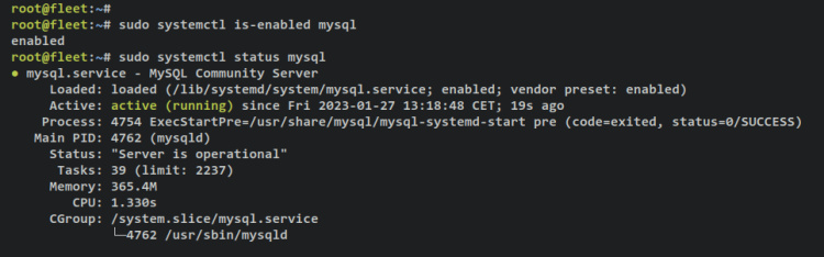 verificar servidor mysql