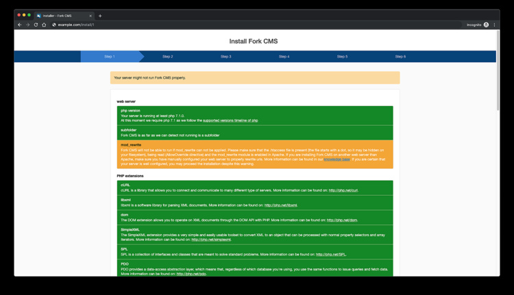 Instalador de CMS en horquilla